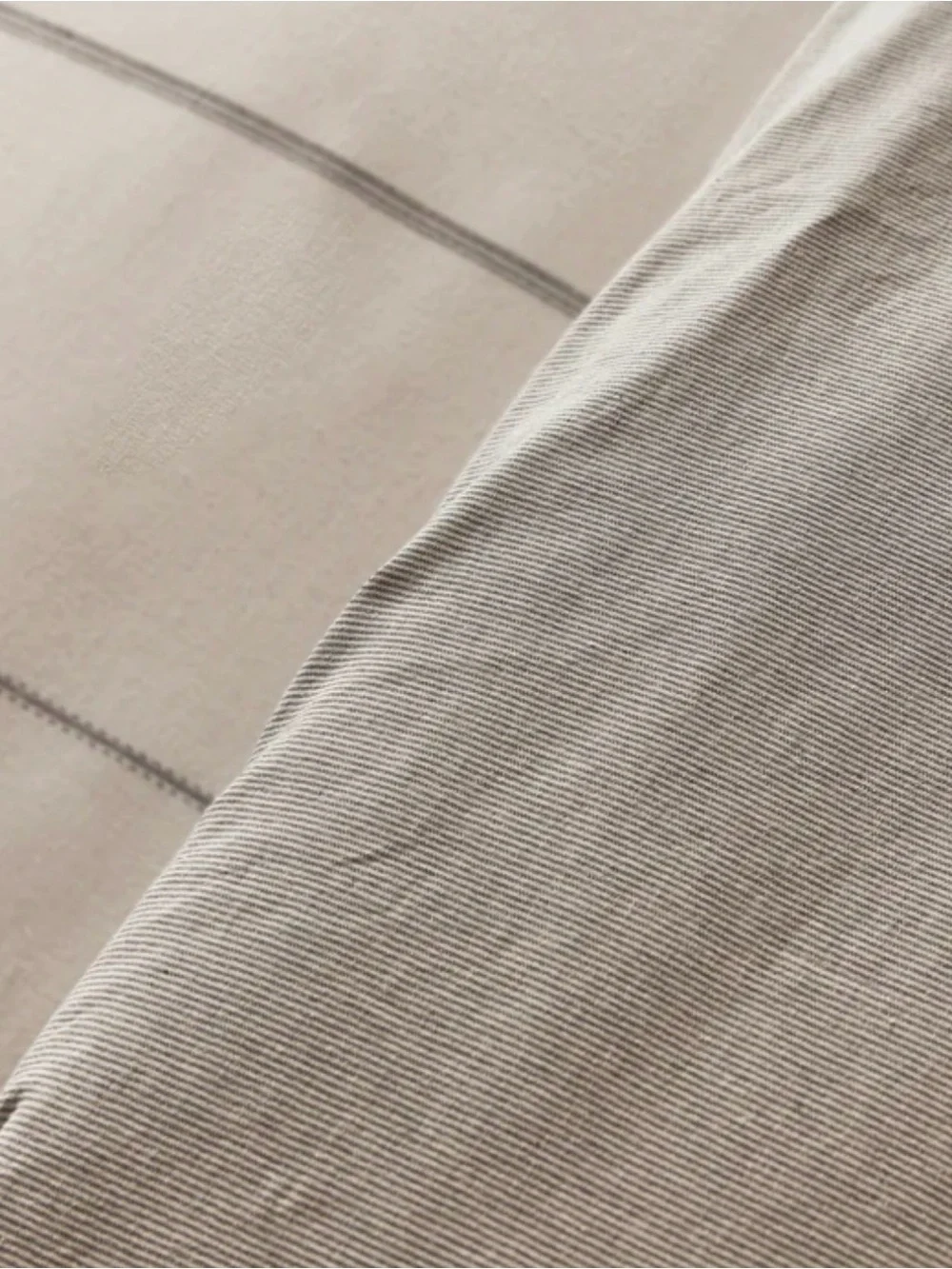 Cozy Earth Baja Duvet Cover - Coal Stripe / Striped Alabaster -King/Cal King NWT